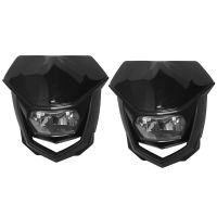 2X 12V Universal Motorcycle Dirt Bike Halo Headlight Dirt Bike Headlight for Crf Xr Wrf Yzf Drz Klx -004