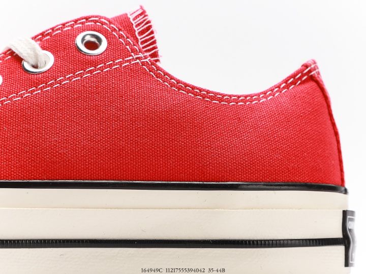 รองเท้าconverse-all-star-ป้ายดำ-สีแดง-รองเท้าผ้าใบผู้ชายและผู้หญิง-รองเท้าลำลอง-รองเท้าแฟชั่น