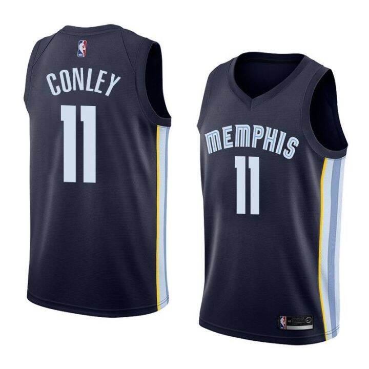 เสื้อผ้าบาสเกตบอลคุณภาพสูง-เสื้อกีฬาบาสเก็ตบอล-nba-jersey-memphis-grizzlies-johnson-brooks-conley-davis-สไตล์คลาสสิก