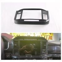 Car Carbon Fiber Center Console Dashboard Navigation Frame Panel Dashboard Panel for Ford F150 2022 2023