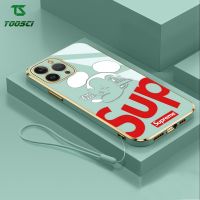 6D เคสโทรศัพท์ชุบมิกกี้ Supreme สุดหรู + ฝาหลัง TPU แบบโซ่นิ่มสำหรับ Xiaomi Redmi 5 Plus Redmi 9 Redmi 9A Redmi 9T Redmi 9C Redmi 10A Redmi 10C Redmi 8A Redmi 7 Redmi A1 + Redmi A2 + Redmi เรดมี่12C