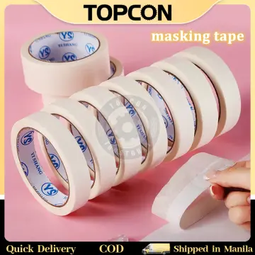 Wide Masking Tape, General Purpose Beige White Painters Tape for Home,  Office, L