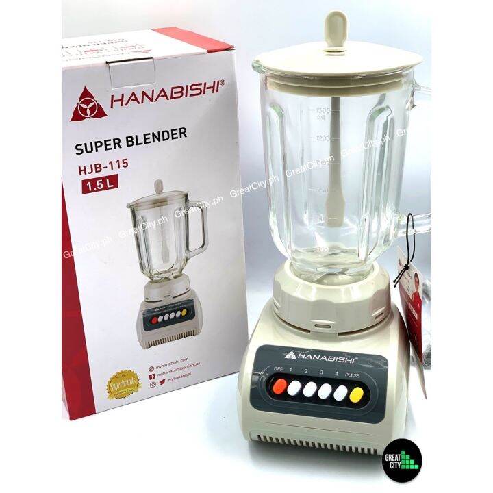 blender heavy duty original Hanabishi Super Blender 1.5 Liters HJB 115