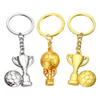 Mini Soccer Trophy Keychain Football Key Chain with Trophy Pendant Football Pendant Keychains School Carnival Reward Party Bag Gift Fillers Realistic 3D Ornament in style