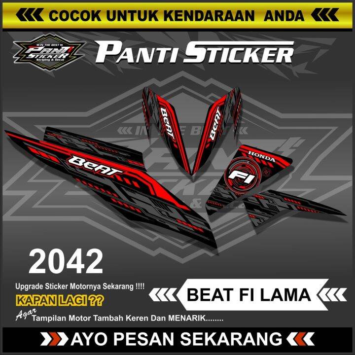 Sticker Striping Honda Beat Fi Lama Desain Grafis Lazada Indonesia