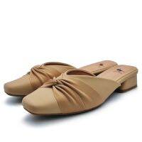 POLO HILL Ladies สไลด์บน Knot Vamp Low Heels PLSH-LS5032