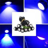 10 X 9W 18mm 12V 24V Blue LED Eagle Eye Light Car Truck Lorry DRL Daytime Running Reverse Backup Parking Signal Lamp