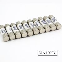 【100%-New】 tpyjbm 10ชิ้น X 10A 15A 20A 1000VDC ฟิวส์ PV 5A ใช้สำหรับขั้วต่อที่ยึดแผงโซลาร์เซลล์ไดโอดประแจจีบ