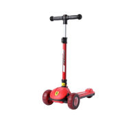 สกู๊ตเตอร์ Ferrari 3 ล้อ สีแดง สกู๊ตเตอร์เด็ก Ferrari Twist Scooter For Kids With Adjustable Heigh Wt Iron Ferrari Logo