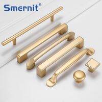 Matt Gold Door Knobs And Handles For Furniture Cabinets And Drawers Aluminium Alloy Modern Kitchen Cupboard Handles Pulls - Cabinet Pulls - AliExpress