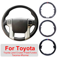 2021Customized Car Steering Wheel Cover For Toyota Land Cruiser Prado 2010-2014 Tundra Tacoma 4Runner Leather Protective Wrap