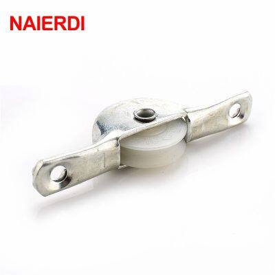 ✠۞ NAIERDI 4PCS Sliding Door Roller Cabinet Nylon Caster Wheel Pulley For Wardrobe Furniture Hardware