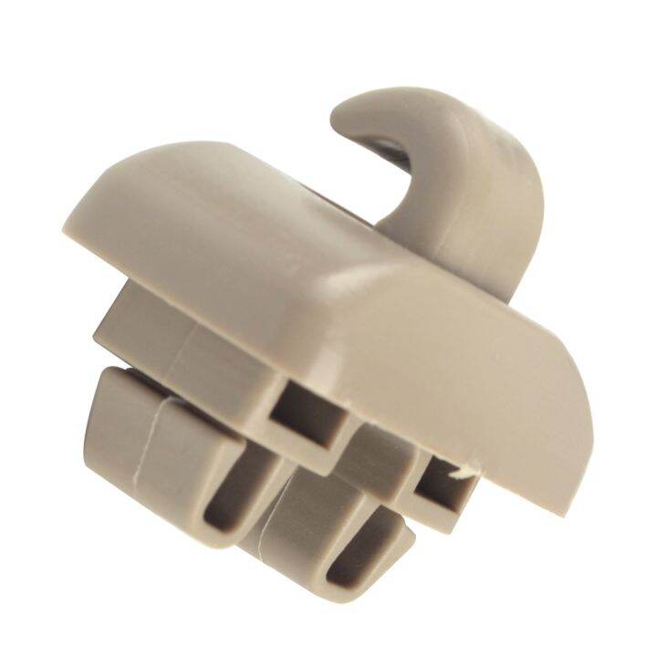 citall-grey-beige-car-inner-sun-visor-clip-hanger-hook-cover-retainer-4b0857562-for-audi-tt-a6-s6-2001-2002-2003-2004-2005