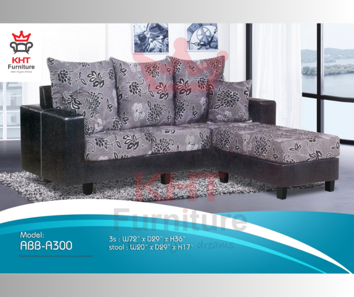 (Klang Valley) Fabric Modern Sofa Full Set Sofa (A3003L) Lazada