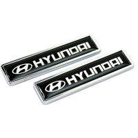 2ชิ้นรถตกแต่งสัญลักษณ์ตรารูปลอกสำหรับHyundaiสำเนียงReinaพอร์เตอร์/H100 Starex Konaทูซอนโซนาต้าIoniqรั้วกั้นรถสติกเกอร์ด้านข้างอุปกรณ์ตกแต่งรถยนต์