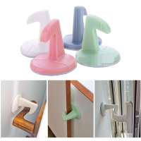 Door Stopper Wall Protectors Pad Self-adhesive Silicone Anti-Collision Crash Doorknob Handle Lock Silencer Protective