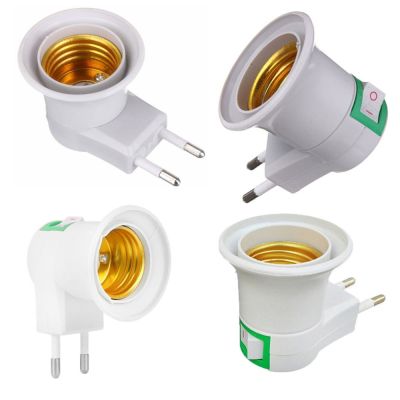 【YF】┇™  E27 Lamp Bulbs Socket Base Holder EU/US Plug ON/OFF
