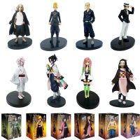 Anime Kimetsu No Yaiba Action Figures Demon Slayer Agatsuma Zenitsu Kamado Tanjirou Nezuko Warrior Tokyo Revengers Figurine