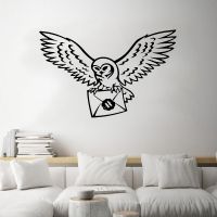 【LZ】☂  Owl Potter Bird Envelope Wall Sticker Potter Harr Anime Movie Inspiral Quote Wall Decal Bedroom Kids Room Vinyl Decor