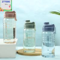 ZTTEBE 1500ml แบบพกพา เครื่องชั่ง โปร่งใส ความจุสูง ถ้วยน้ำดื่มกีฬา ขวดน้ำ เหยือกน้ำ กาต้มน้ำเดินทาง