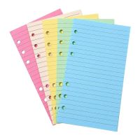 STOBOK 50 Pages A6 Colorful 6-Hole Ruled Loose Leaf Paper Loose Leaf Planner Note Book Filler Paper