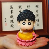 ชุดตุ๊กตาขยับแขนขาได้ PVC อนิเมะ GK Crayon Shin-Chan แบบจำลองพระเยซูของเล่นขนาด10ซม.