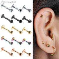 10pcs/lot Steel 16G Tragus Helix Bar 3mm Ball Labret Lip Bar Rings Stud Cartilage Ear Piercings Body Jewelry For Women Men