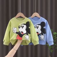 Autumn Kids Clothes Disney Mickey Brand Baby Boys Girls Long Sleeve Tops T-shirts Spring Toddler Children Sweatshirt Costume