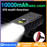 ไฟชาร์จusb รถจักรยาน10000มิลลิแอมป์ต่อชั่วโมง5000ลูเมน5LED OUA3144ไฟท้ายไฟหน้ารถจักรยานและหลังสุดไฟฉายสว่าง