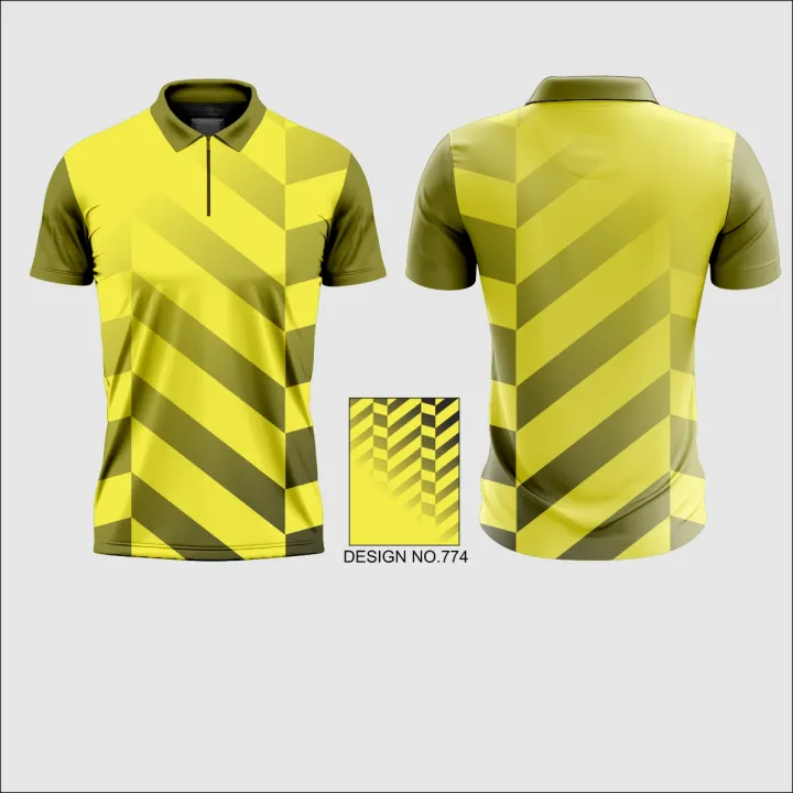 Sublimated Golf Polo Shirt with zipper Lazada PH