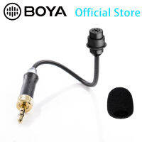 BOYA BY-UM2 3.5mm TRS Locking-Type Gooseneck Omnidirectional Flexible Audio Microphone for Wireless Lavalier Microphone System