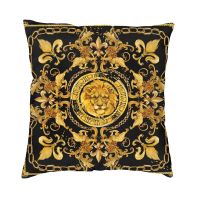 hot！【DT】♙▤  And Damask Ornament Cushion Cover 45x45cm Baroque Throw for Sofa Pillowcase