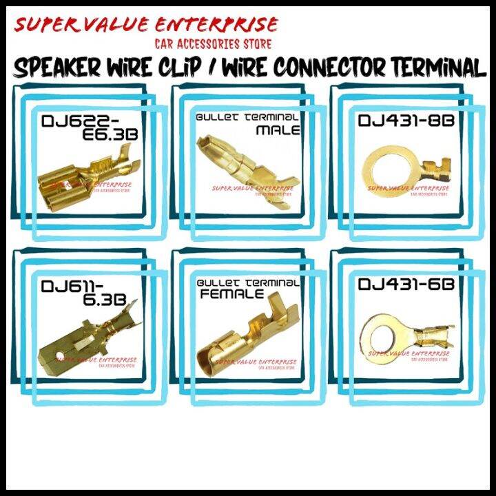 100PCS/PACK Speaker Wire Clips Klip Wayar Wire terminator Wire