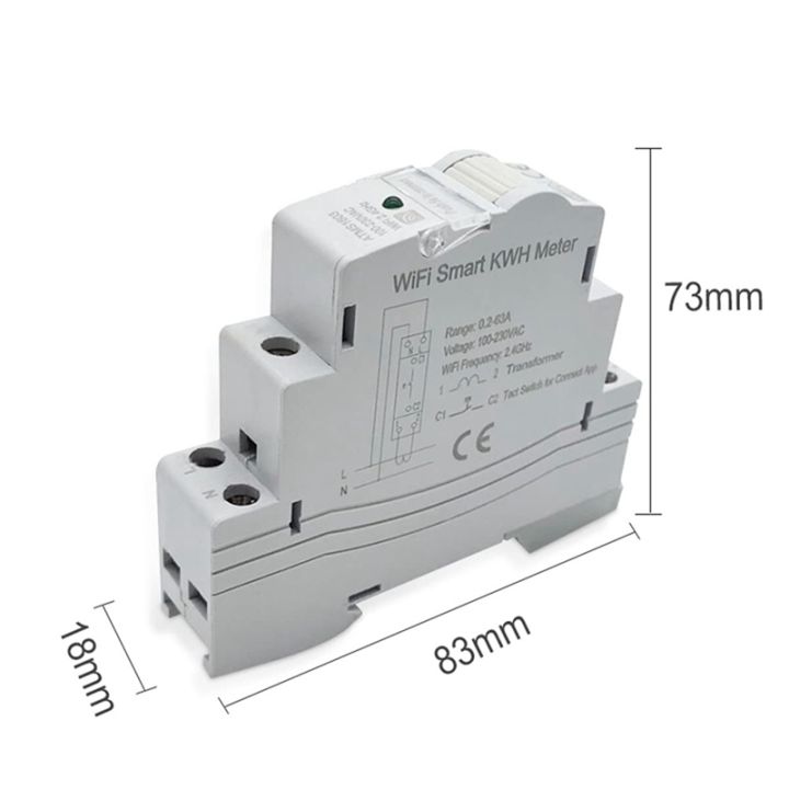 1-pcs-atms1603-tuya-single-phase-wifi-smart-energy-meter-din-rail-precisely-measuring-voltmeter-ammeter-power