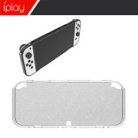 iPlay Nintendo Switch OLED เคสใส Glitter กรณีบาง TPU ปก NS OLED All-In-One เชลล์ที่อยู่อาศัย