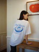 Roll&amp;Rover LETS ROLL tee (white) เสื้อยืดแขนสั้น เนื้อผ้าcottonนุ่ม ลาย handmade