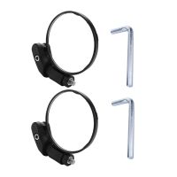 Bike Mirror,Bicycle Cycling Rear View Mirrors,Safe Rearview Mirror, Adjustable Handlebar Mounted Plastic Convex Mirror