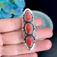 Nepal pure manual S925 pure silver restoring ancient ways ring first act the role ofing is tasted Tibetan female natural organic stone —D0517