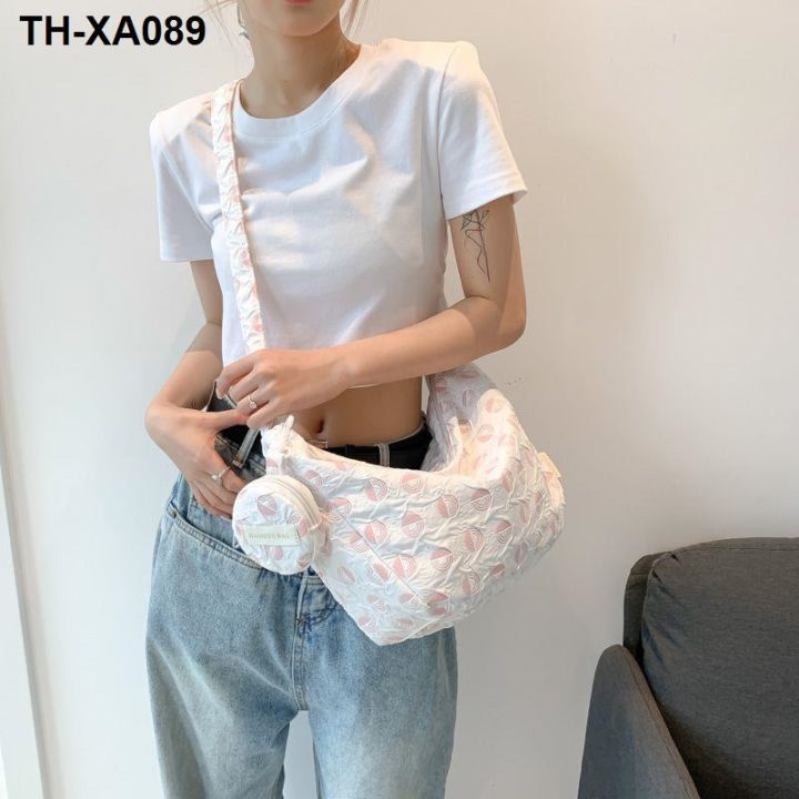 niche-กระเป๋าสะพายพร็อพระดับไฮเอนด์-2023-ใหม่เวอร์ชั่นเกาหลีของกระเป๋า-messenger-นักเรียนอินเทรนด์หญิงกระเป๋าขนมจีบยอดนิยมทั้งหมด