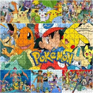 Pokemon Pikachu Art Puzzles 300/500/1000 Pieces Jigsaw Puzzle Creative  Pictures Educational Toys Fun Family