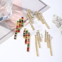 【YP】 2023 new earrings niche design high-end cool style trendy personality light luxury tassel women