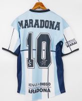 A21 10 MARADONA ARGENTINA TESTIMONIAL MATCH 2001 HOMENAJE LAST MATCH RETRO FOOTBALL SHIRT SOCCER JERSEY