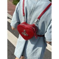 DONGDONG Customized Womens Bag Saturn West Queen Mother Crocodile Pattern Love Bag Backpack Shoulder Bag Hot Girl Commuting Shoulder Bag Female