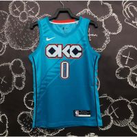 [Hot Pressed]NBA Oklahoma City Thunder Basketball Jersey Vest City Edition Jersey Durant Geroge Anthony