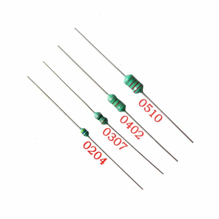 0204 1/6W 0307 1/4W 0410 1/2W 0510 1W 1UH 2.2UH 6.8UH 10UH 100UH 470UH 1MH 4.7MH-10MH Axial Leader Fixed Color Ring Inductor Drills Drivers