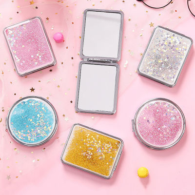 Travel Makeup Mirror Compact Makeup Mirror Double Sided Makeup Mirror Portable Makeup Mirror Folding Makeup Mirror