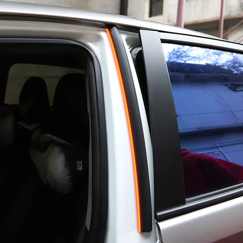 2Pcs 50cm Auto Door Sealant Car Door Rubber Seal Strip Filler Weatherstrip  Edge Rubber Sealing B Pillar Protection Front Auto Accessories : :  Automotive
