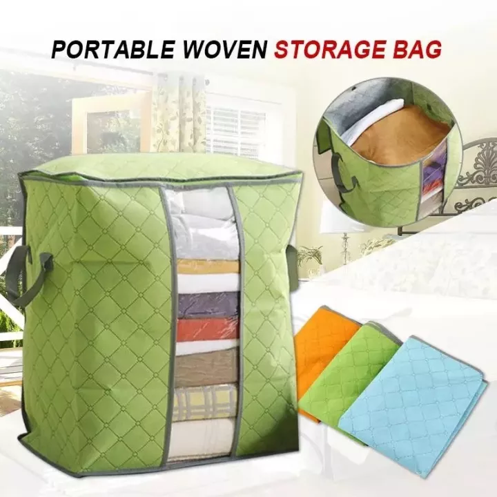 Foldable Storage Bag Clothes Blanket Organizer Box Pouch Lazada PH