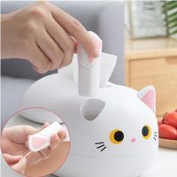 Cute Cat Tissue Desktop Toilet Paper Holder Kitchen Bathroom Napkin Storage Wc Paper Container Nordic Style Toothpick