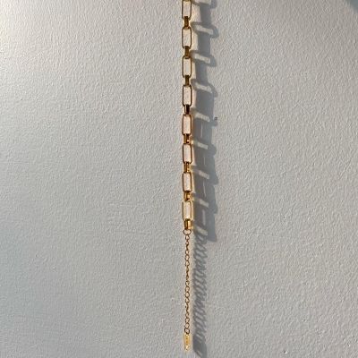 imean.store - 18K gold chain bracelet | สร้อยข้อมือแบบโซ่งานไทเทเนี่ยมชุบทองเค บริการเก็บเงินปลายทาง